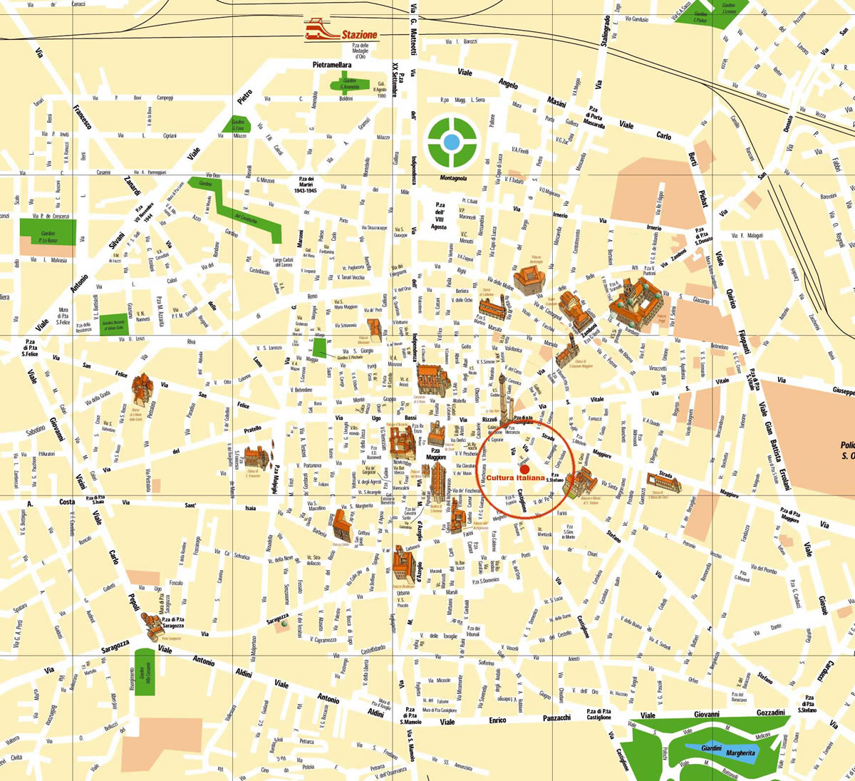 Sabbiuno Bologna Map Sabbiuno Bologna Map