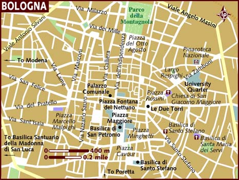 Bologna map