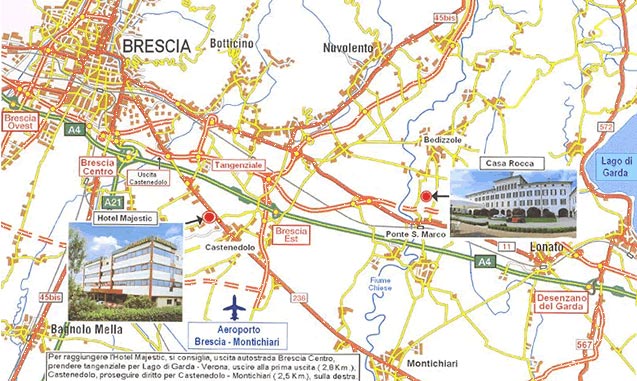 brescia tourist map