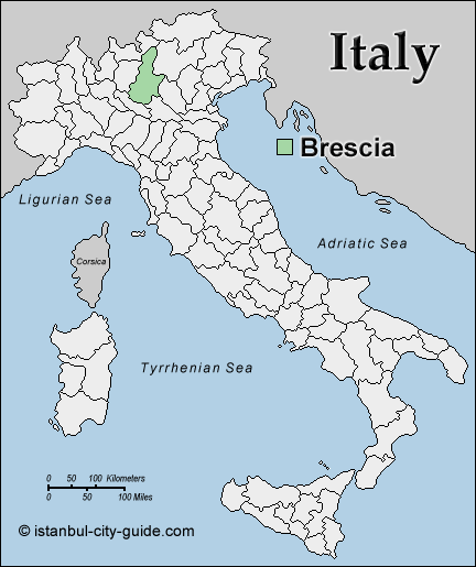 italy map Brescia