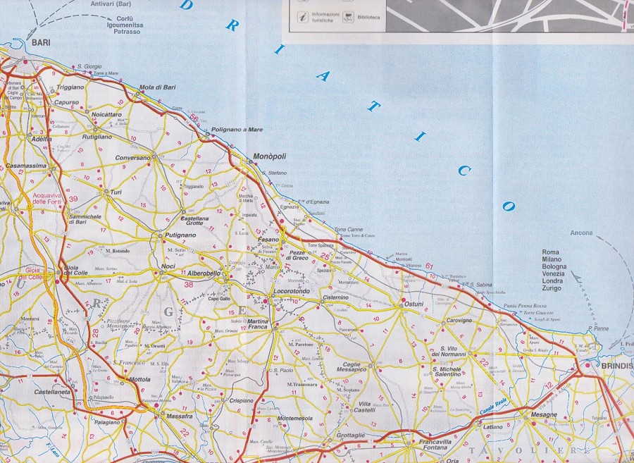 Brindisi regional map