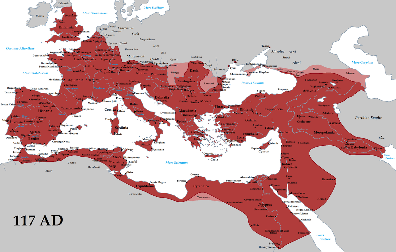 Roman empire Italy cities map