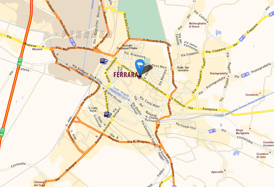 Ferrara map