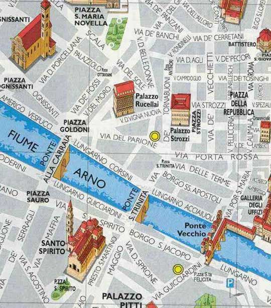 Florence tourist map