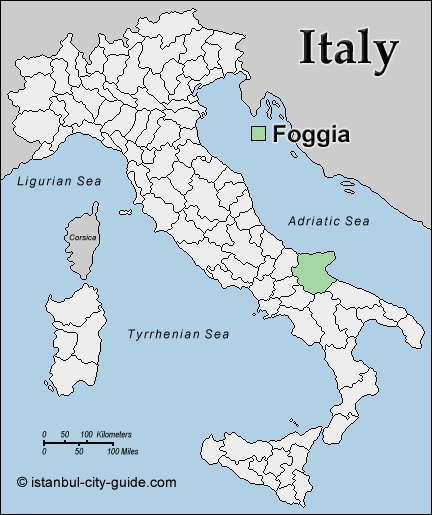 italy Foggia map