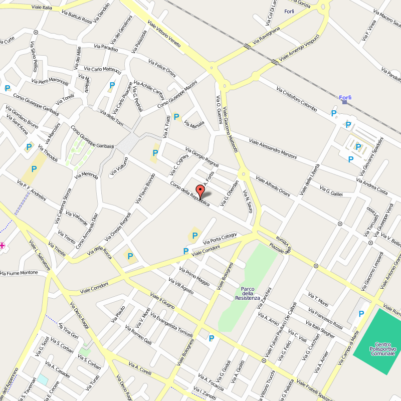 Forli street map