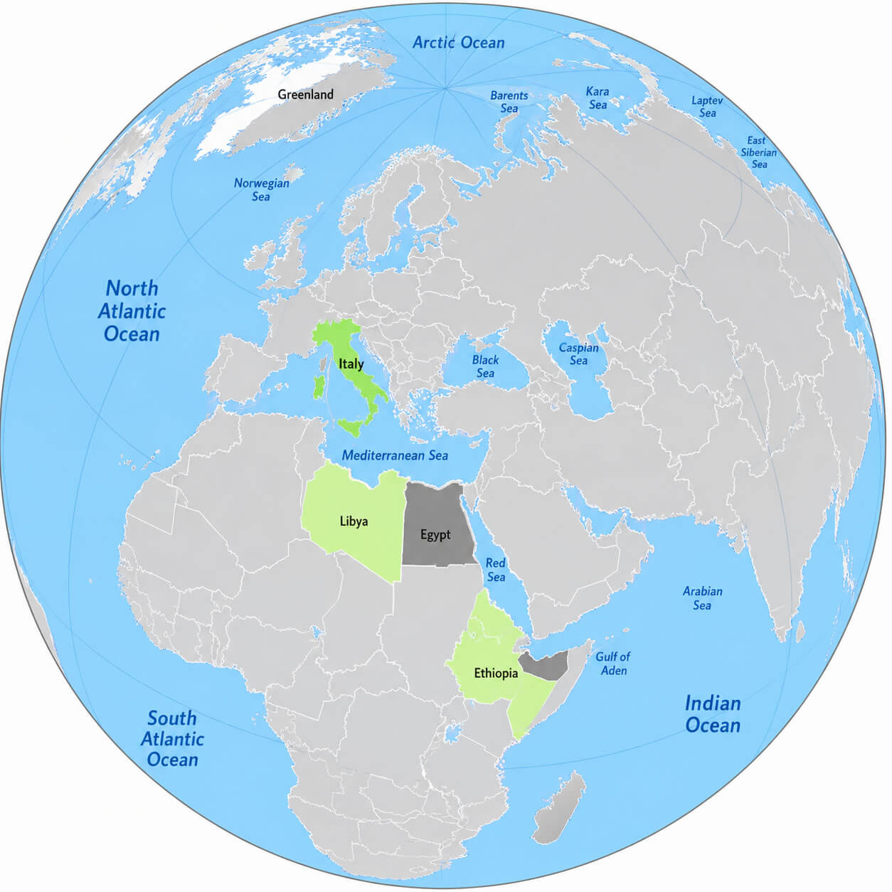 Italian colonial empire map