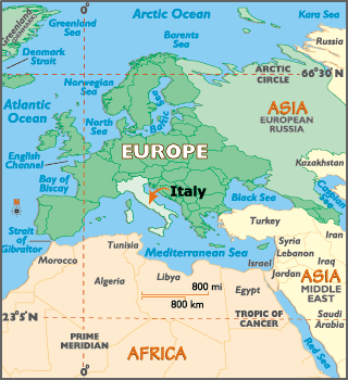 italy map europe