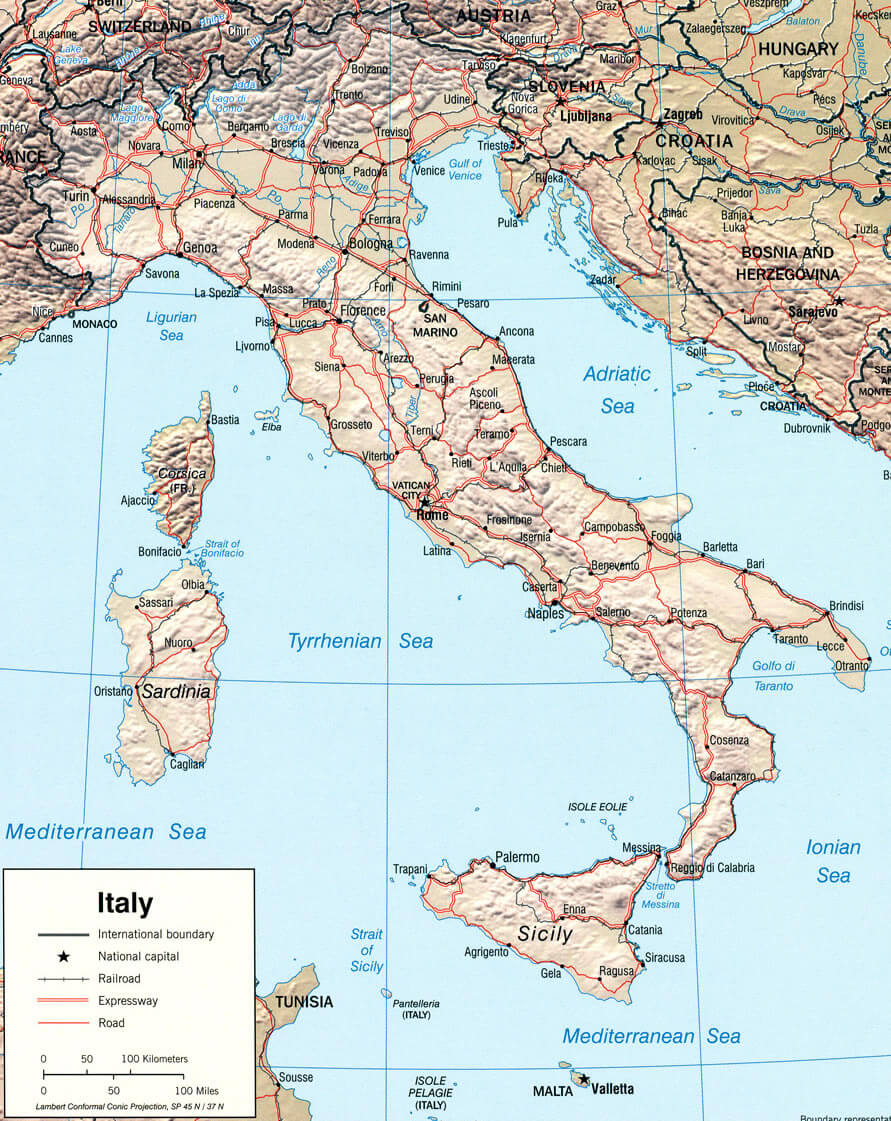 Italy Political Map