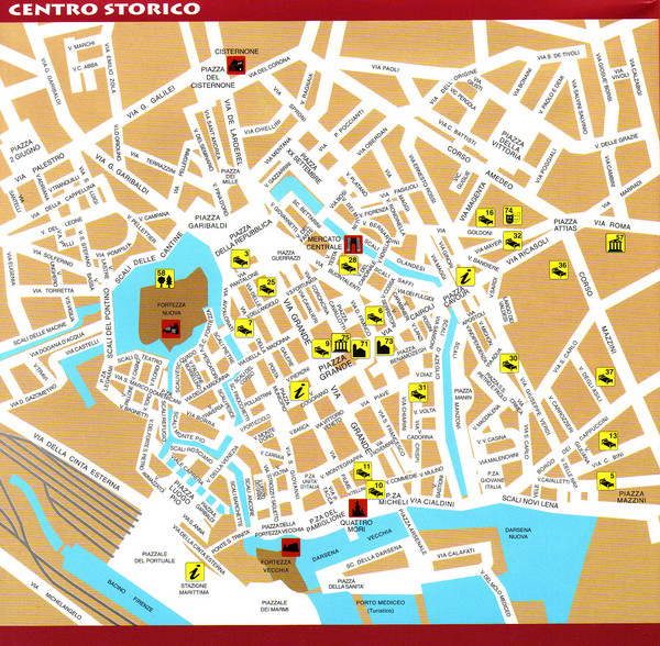 Livorno Tourist Map