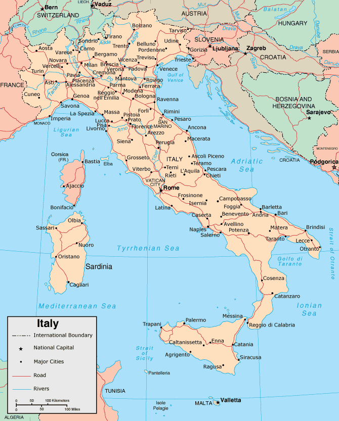 Map of Italy