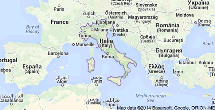 Map of Italy