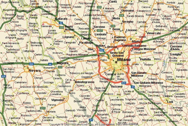 milan Monza map