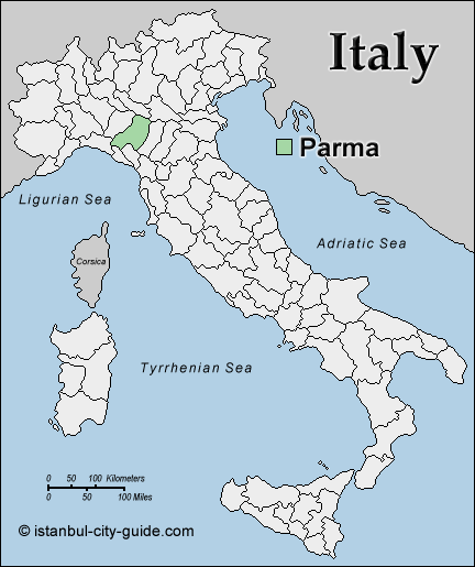 italy Parma map