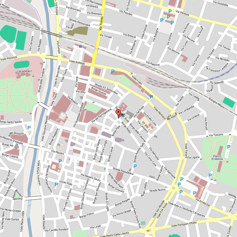Parma center map