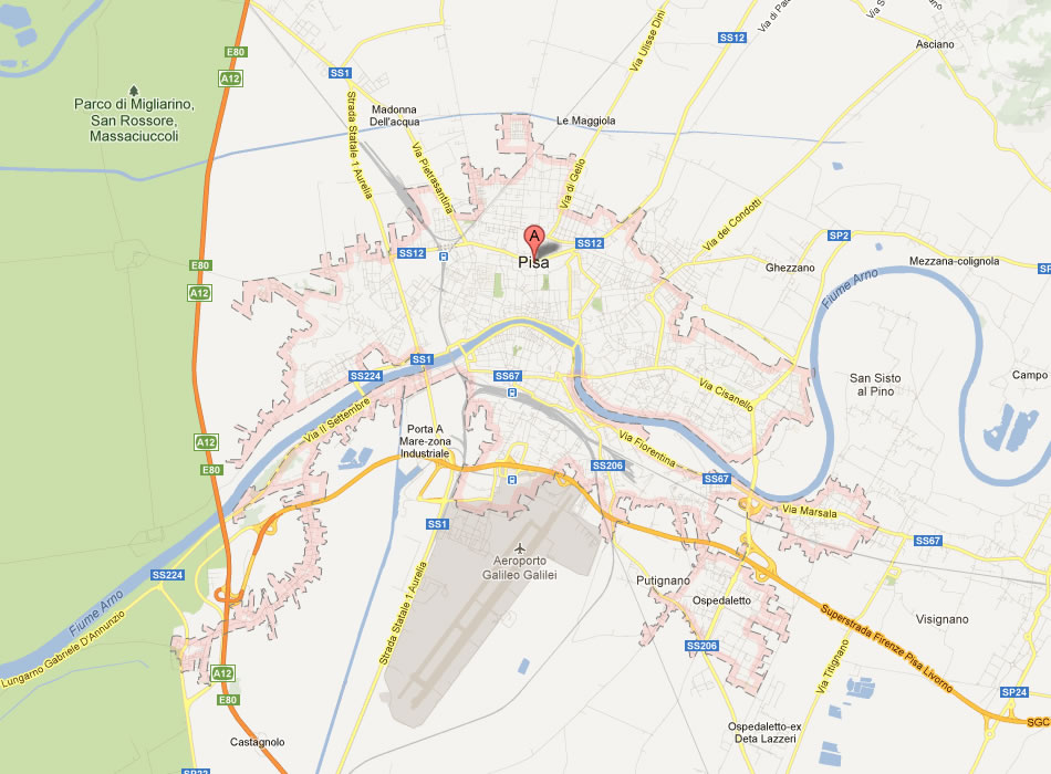 Map Of Pisa