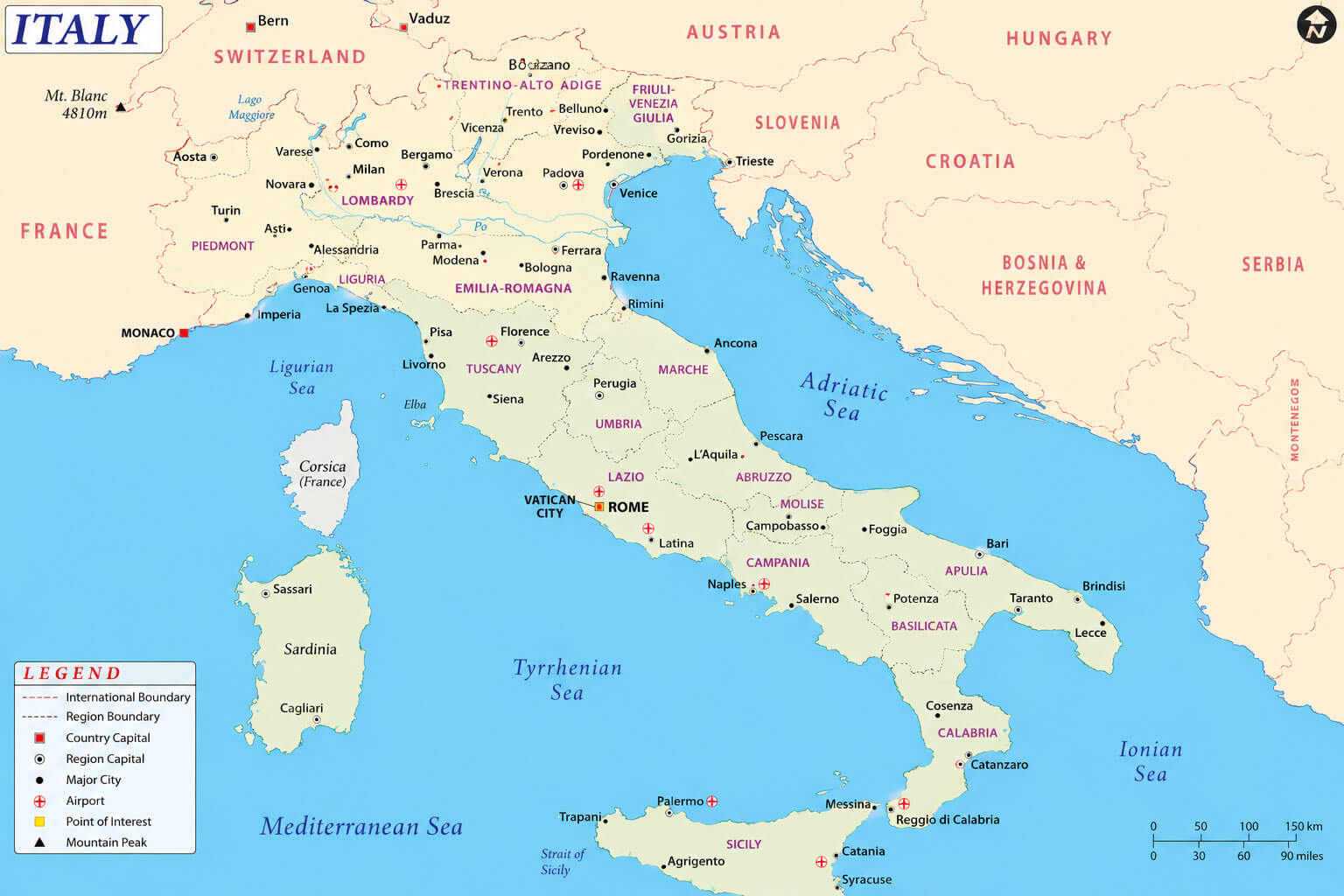 Italy province maps
