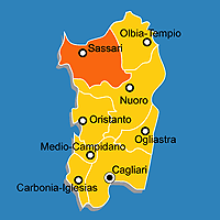 Sassari sicily map