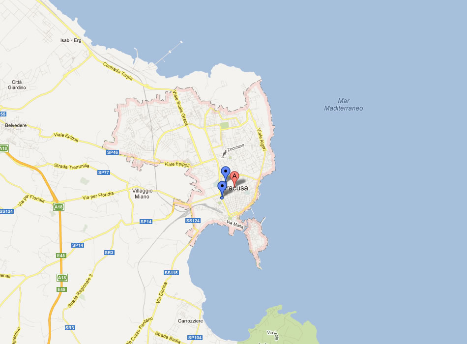 map of Siracusa