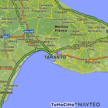 Taranto map
