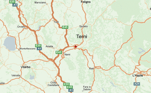 Terni road map