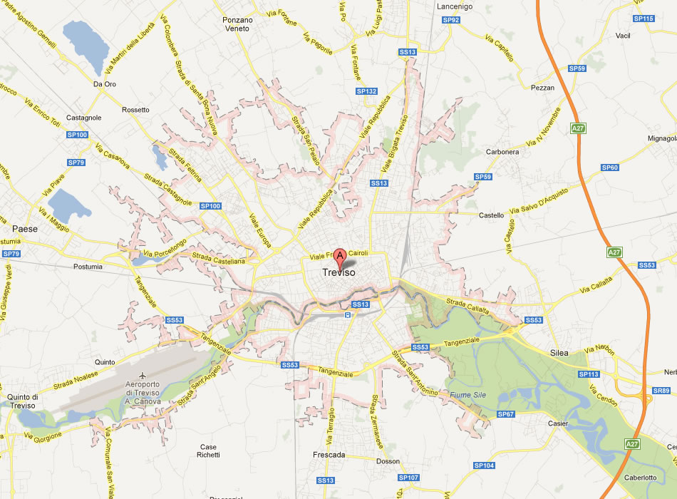 map of Treviso