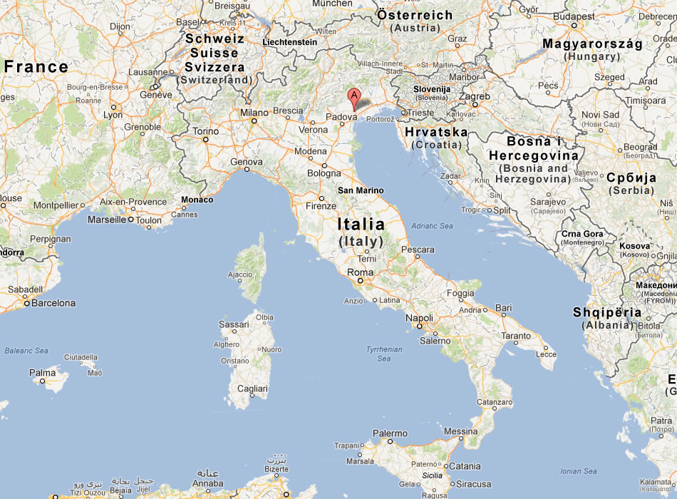 map of Treviso italy