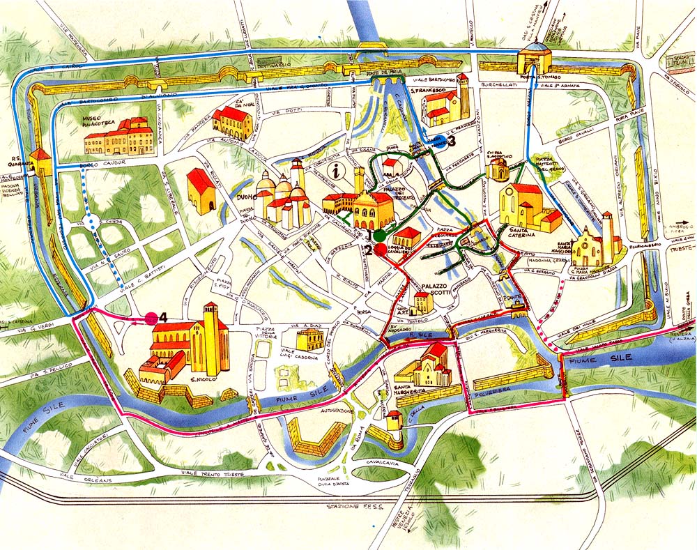 old Treviso map