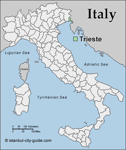 italy Trieste map