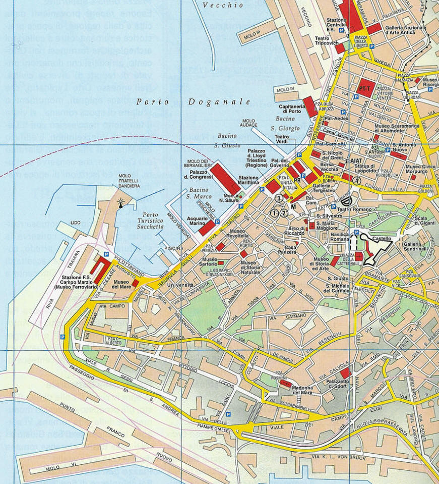 map of Trieste