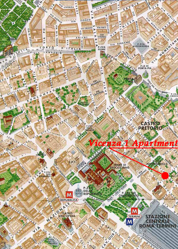 Vicenza historical map