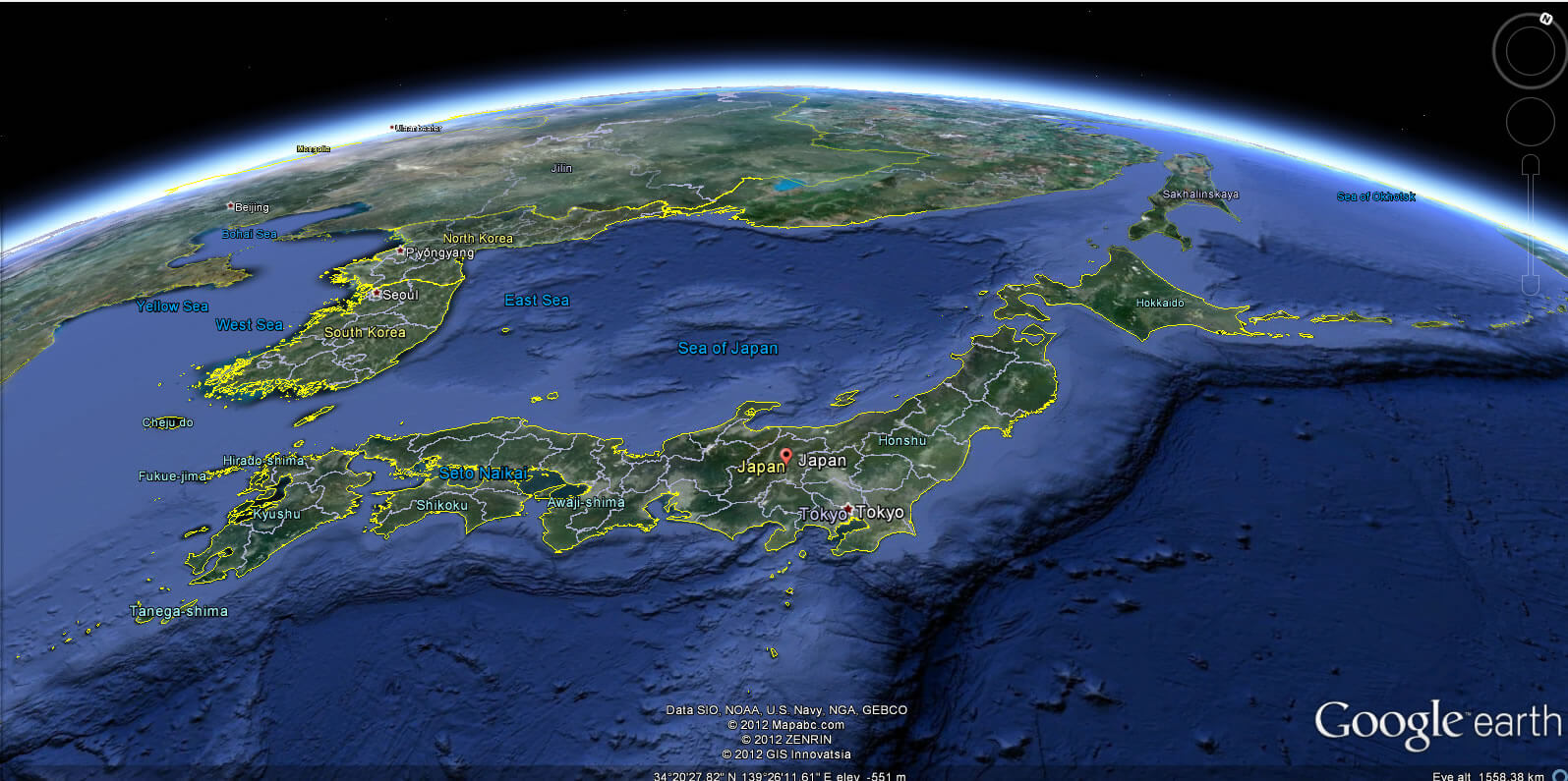 Map Japan Google - Best Map of Middle Earth