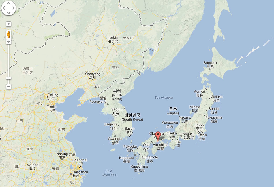 map of Fukuyama japan