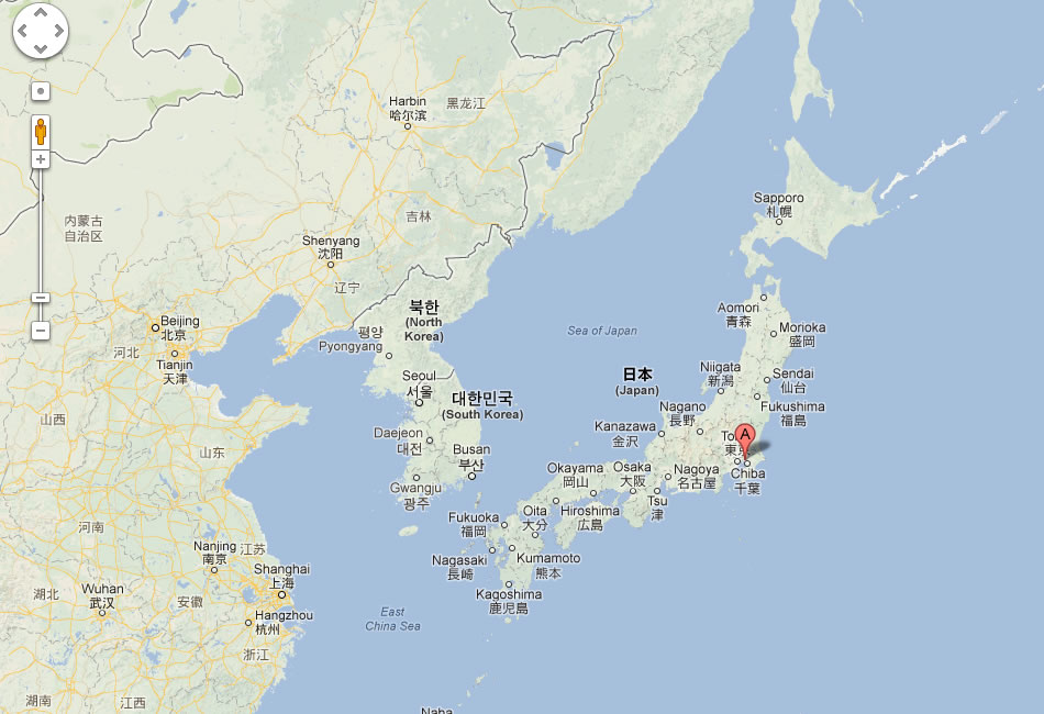 map of Funabashi japan
