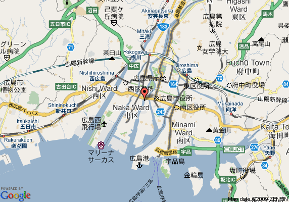 Hiroshima city map