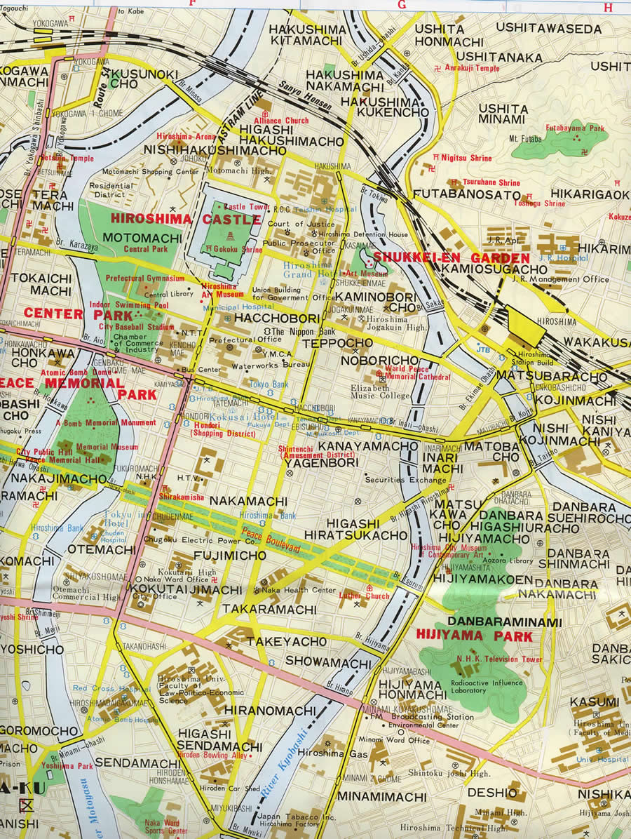 Hiroshima map