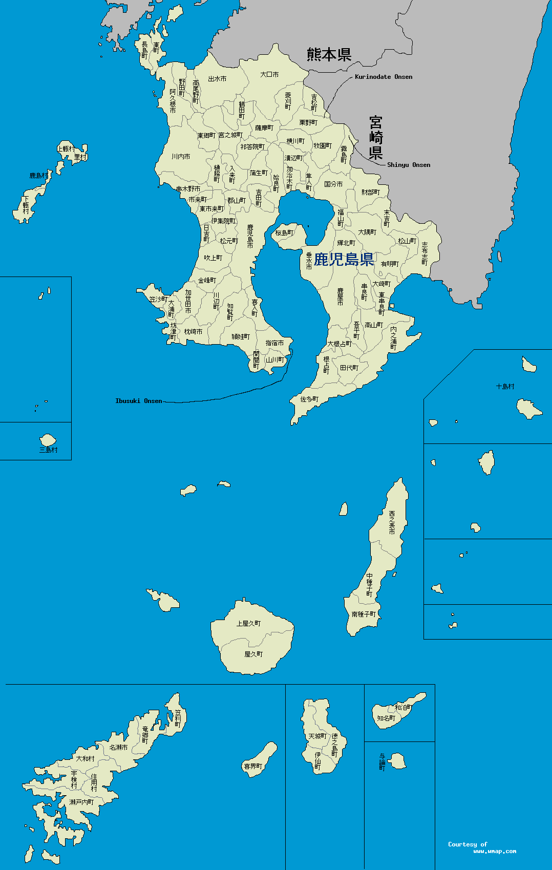 Kagoshima map