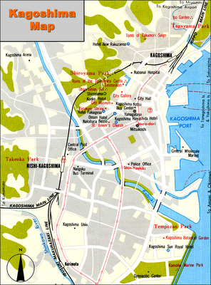 kagoshima tourist map