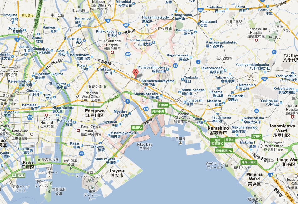 map of Ichikawa