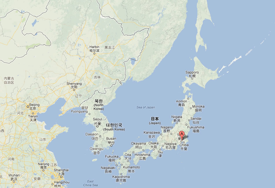map of Kawaguchi japan