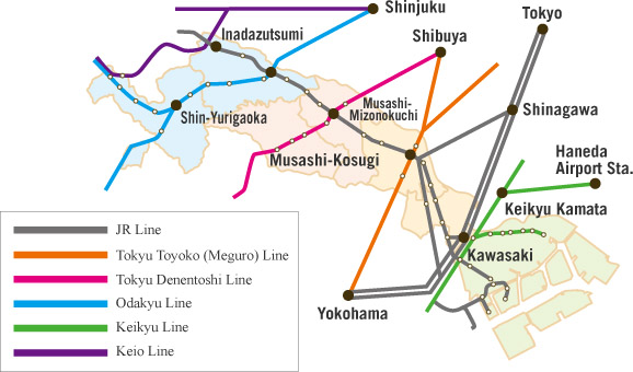 Kawasaki Metro Map