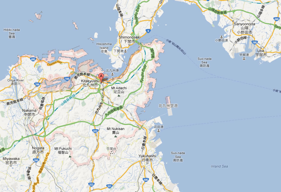 map of Kitakyushu