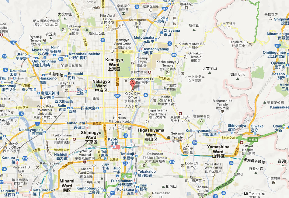 map of Kyoto