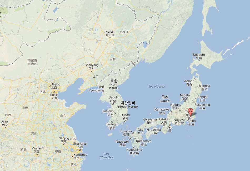 map of Matsudo japan