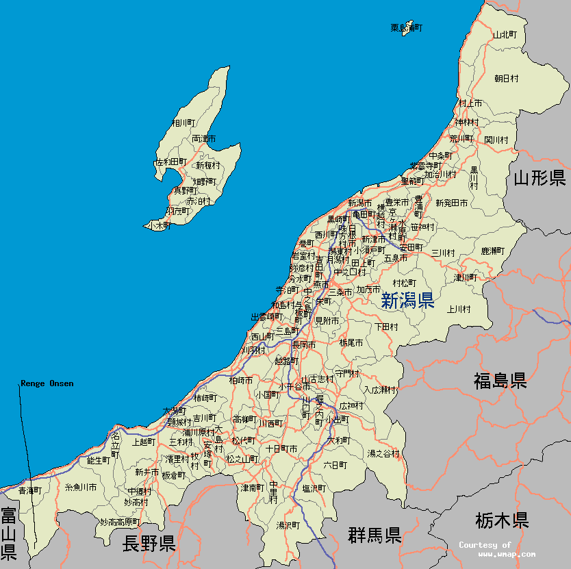 Niigata map japan