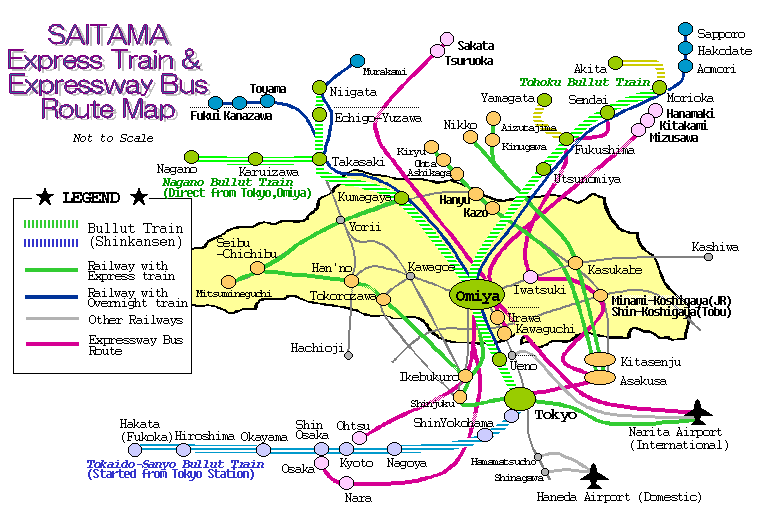 Saitama city map