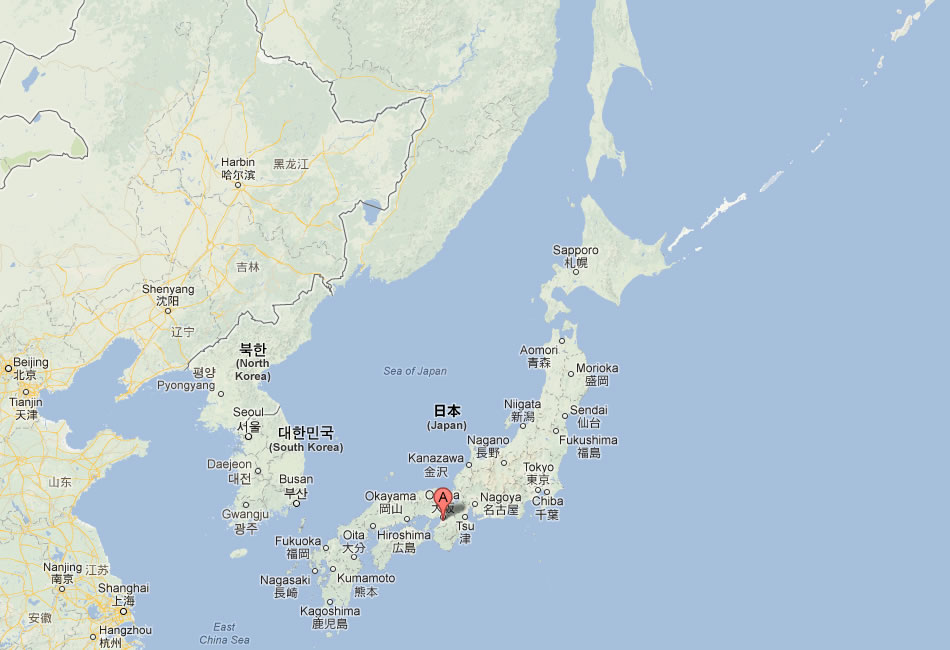 map of Sakai japan