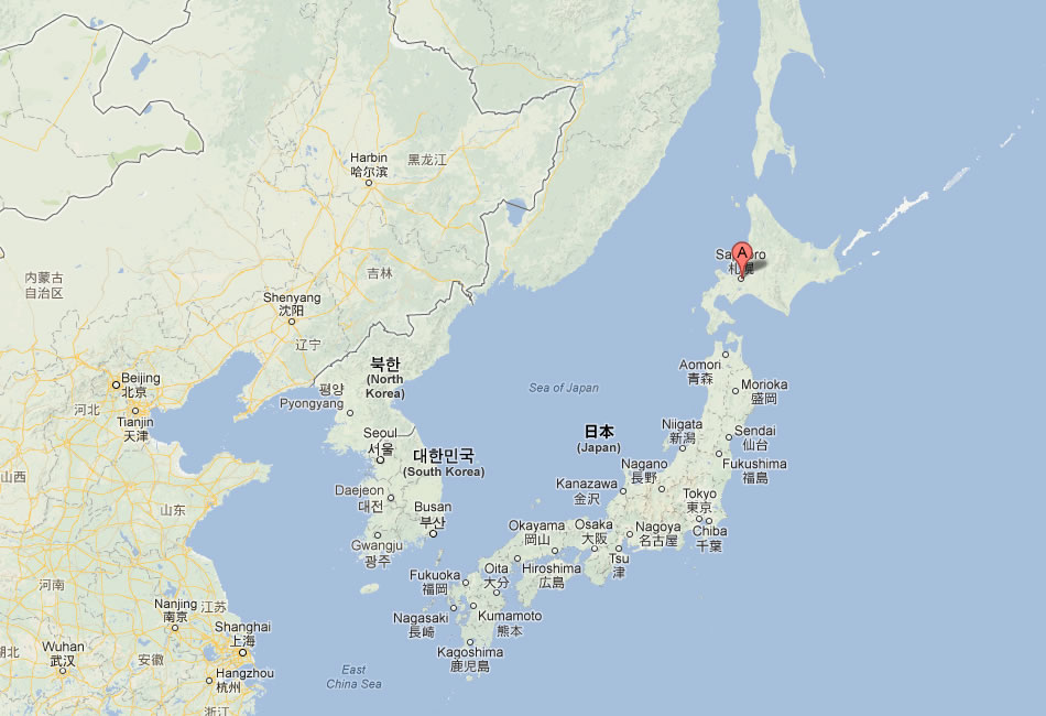 map of Sapporo japan