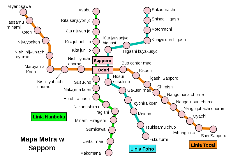 Sappora Subway Map