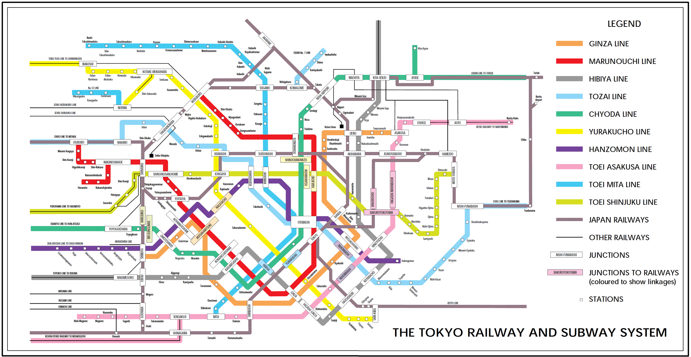 tokyo metro map